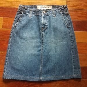 Gap High Waisted Jean Skirt